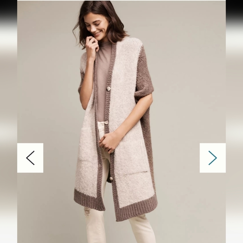 Anthropologie Sleeping On Snow Oversized Cocoon Cardigan